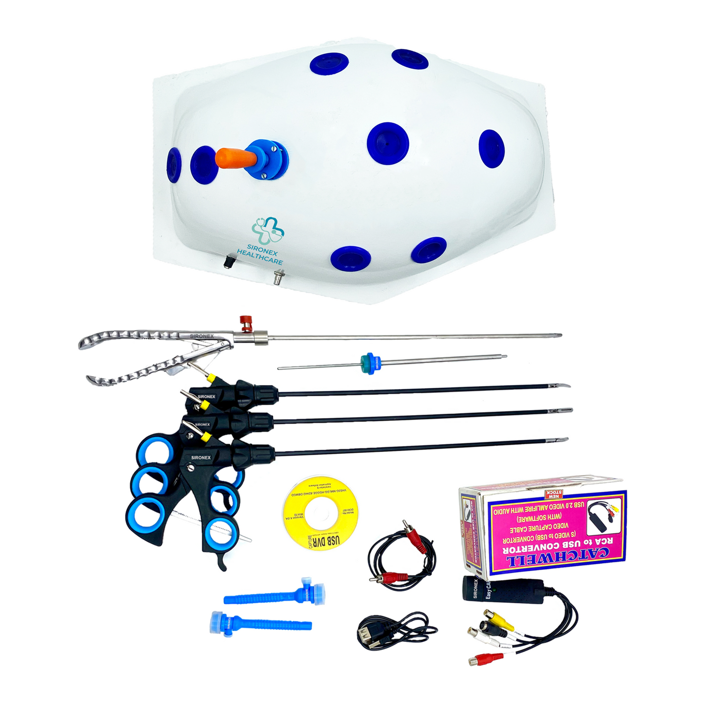 Laparoscopic Endotrainer Simulator Practice Complete Set