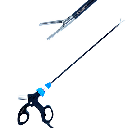 Sironex 5mm Wolf bipolar instrument featuring a silver curved jaw design with polished stainless steel construction and ergonomic handle. Reusable professional healthcare equipment suitable for hospitals, clinics, healthcare facilities, distributors, and medical training environments requiring durable and premium-quality medical instruments.