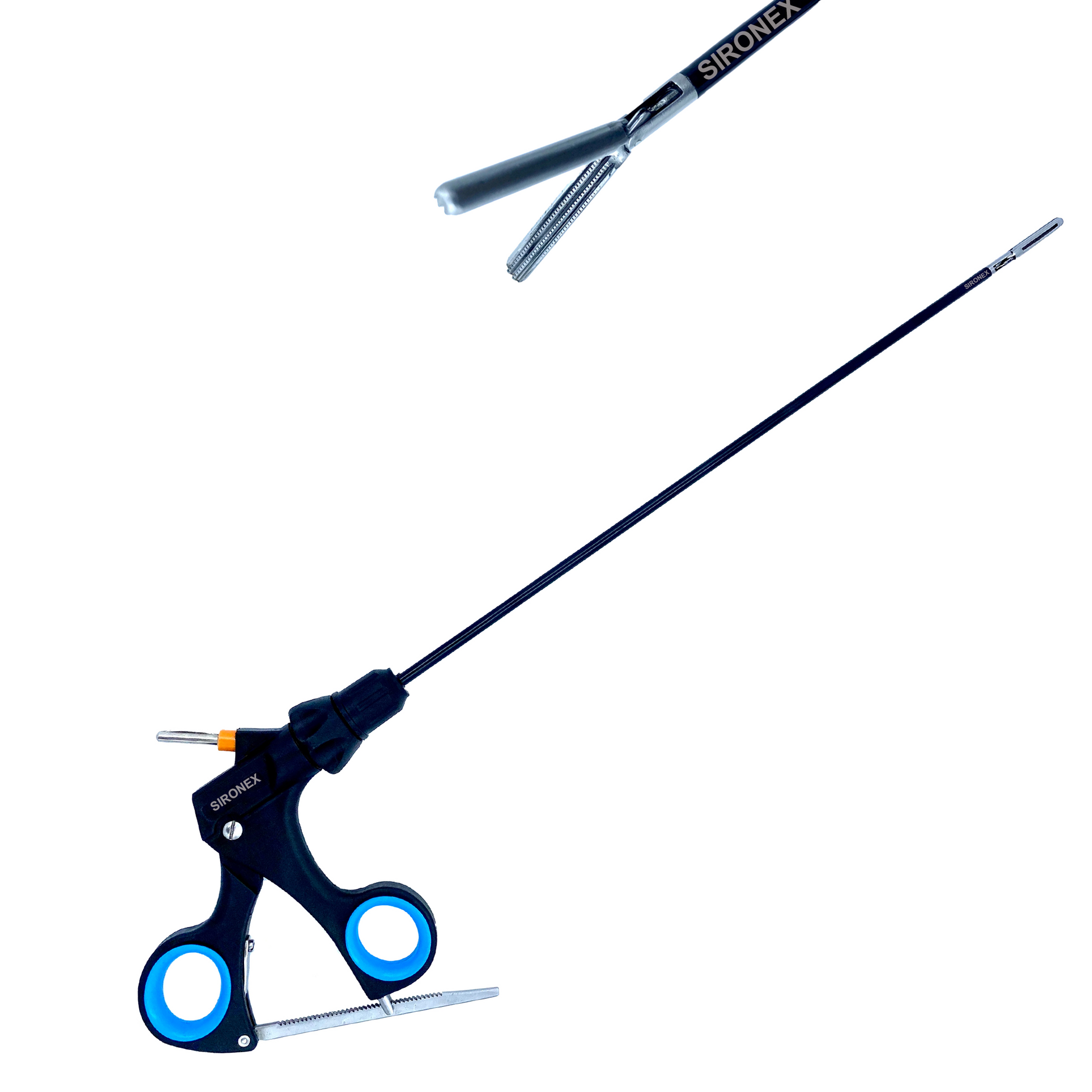 SIRONEX laparoscopic DeBakey grasper 5mm x 330mm reusable surgical instrument manufactured from premium surgical-grade stainless steel for atraumatic tissue grasping, manipulation, and retraction during minimally invasive laparoscopic surgery. Fully autoclavable and compatible with standard 5mm trocars, making it suitable for hospitals, surgical centers, medical colleges, and professional general surgery, gastrointestinal surgery, gynecology, and urology procedures.