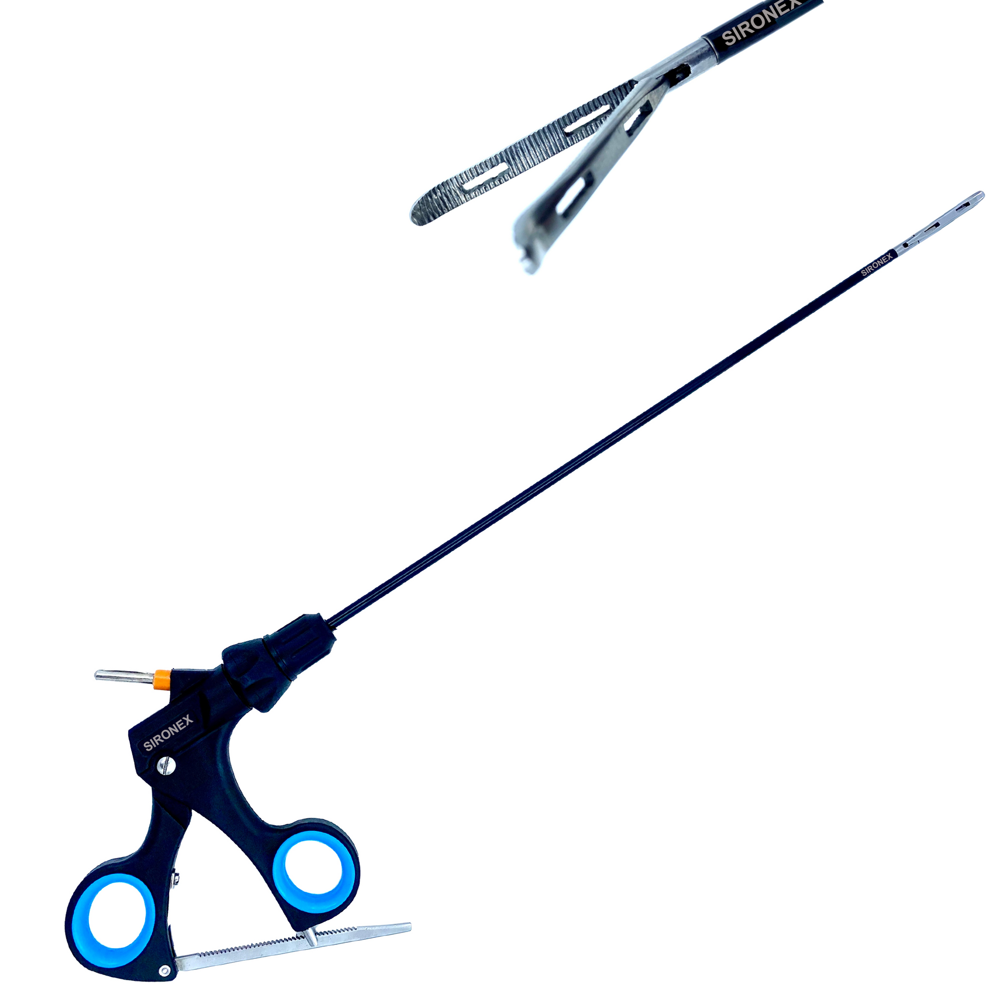 SIRONEX laparoscopic Croce Olmi grasper 5mm x 330mm reusable surgical instrument manufactured from premium surgical-grade stainless steel for secure tissue grasping, atraumatic manipulation, and retraction during minimally invasive laparoscopic surgery. Fully autoclavable and compatible with standard 5mm trocars, making it ideal for hospitals, surgical centers, medical colleges, and professional general surgery, gynecology, urology, and gastrointestinal surgery procedures.