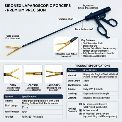Laparoscopic Vessel Sealer Cutter 5mm Bissinger Shearer