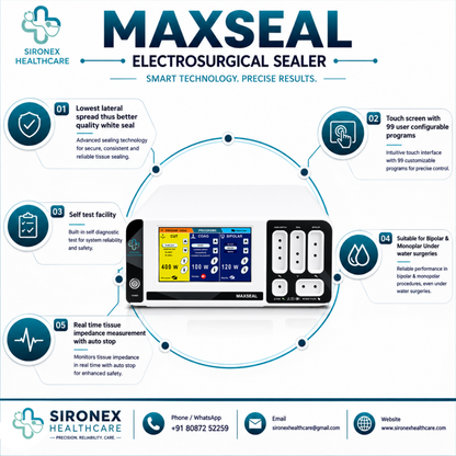MAXSEAL 400W Electrosurgical Unit Vessel Sealer & Monopolar Bipolar