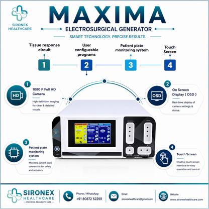 MAXIMA 400W Electrosurgical Unit Monopolar & Bipolar Cautery